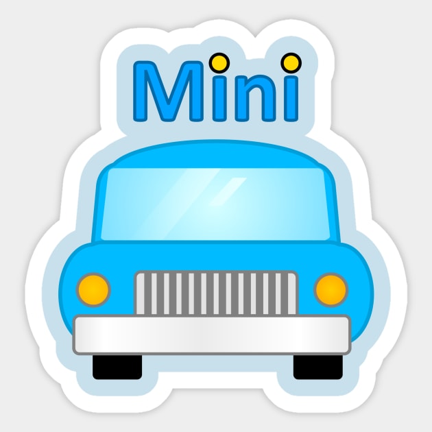 mini car Sticker by namifile.design